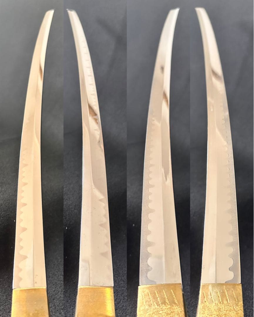 模造刀 白鞘打刀　二本まとめ　白鞘　鞘付長さ約101cm