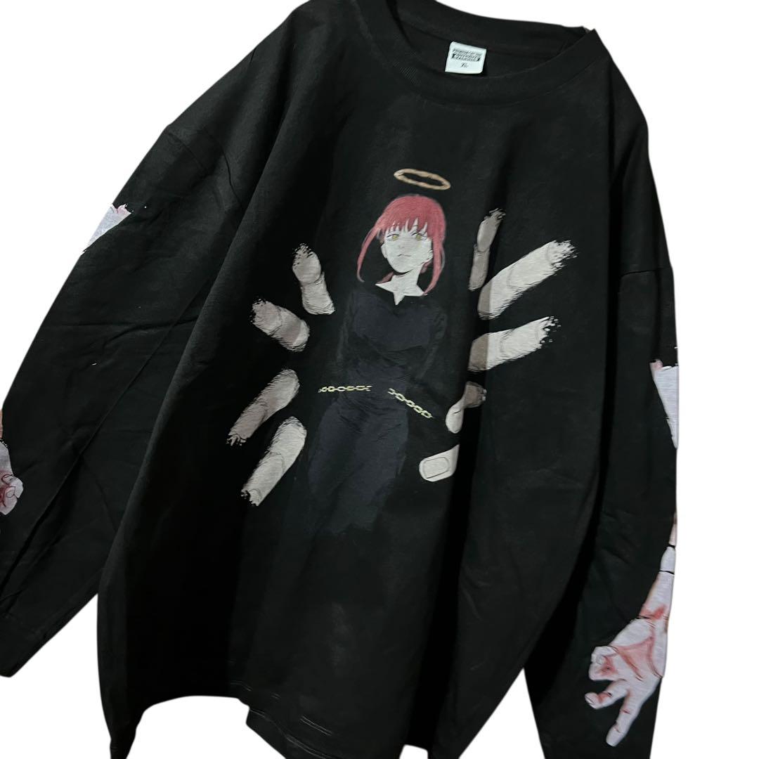 チェンソーマン マキマ Tシャツ ロンT アニメ プリント ブラック 闇の悪魔