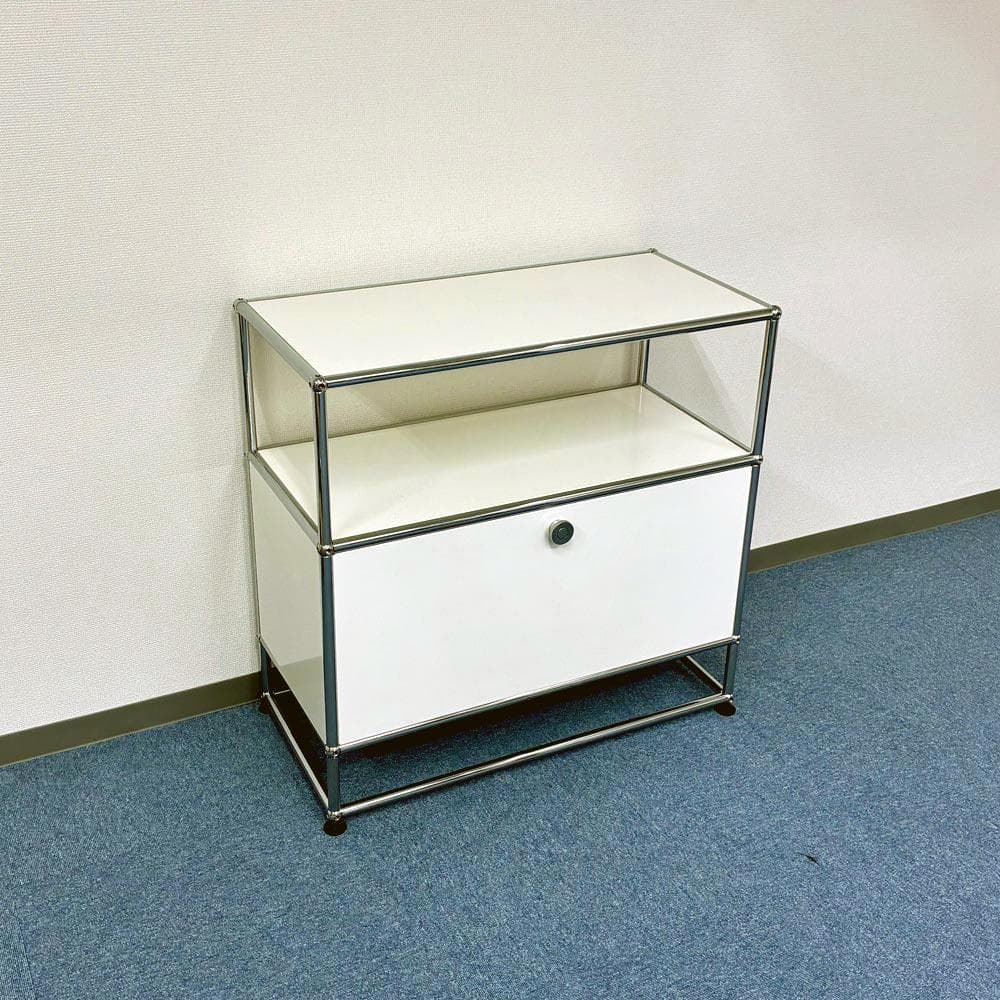 中古 USMハラー｜ リビング・サイドボード 1列3段 ピュアホワイト