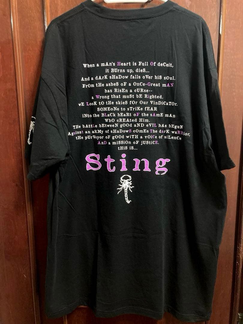 激レア スティング Tシャツ 2XL WWE WWF WCW nWo STING