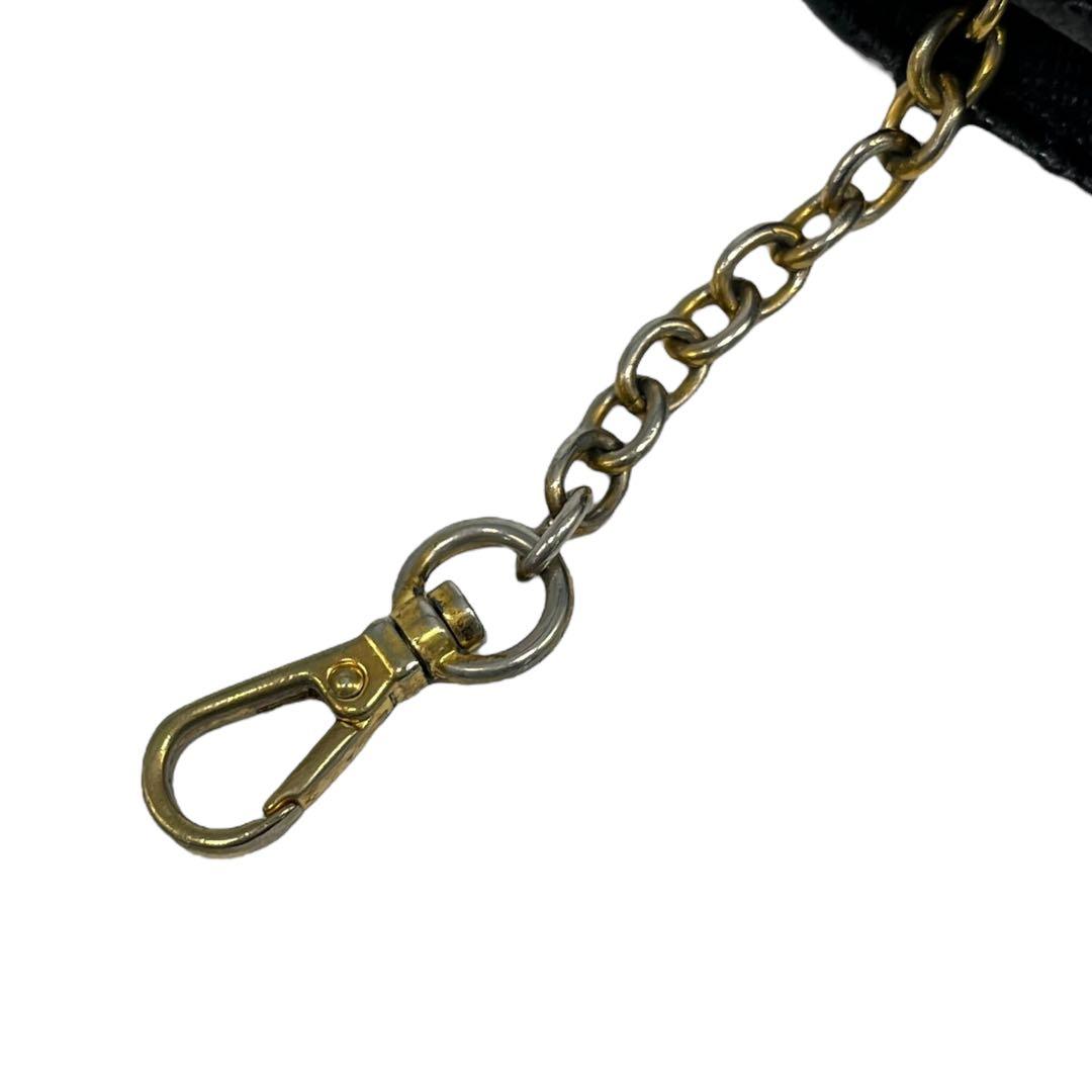 極美✨プラダ ケース ミニ財布 サフィアーノレザー ロゴ金具 ブラック