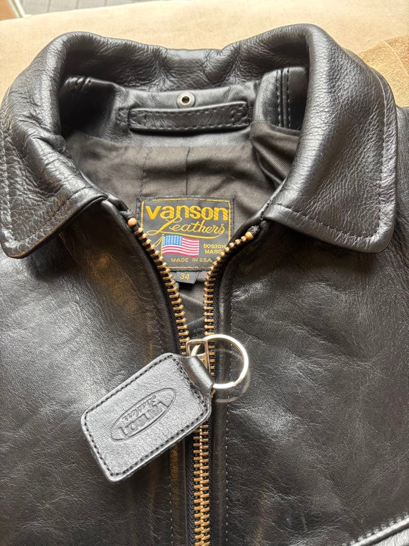 美品　vanson ENFシングルライダース 34サイズ