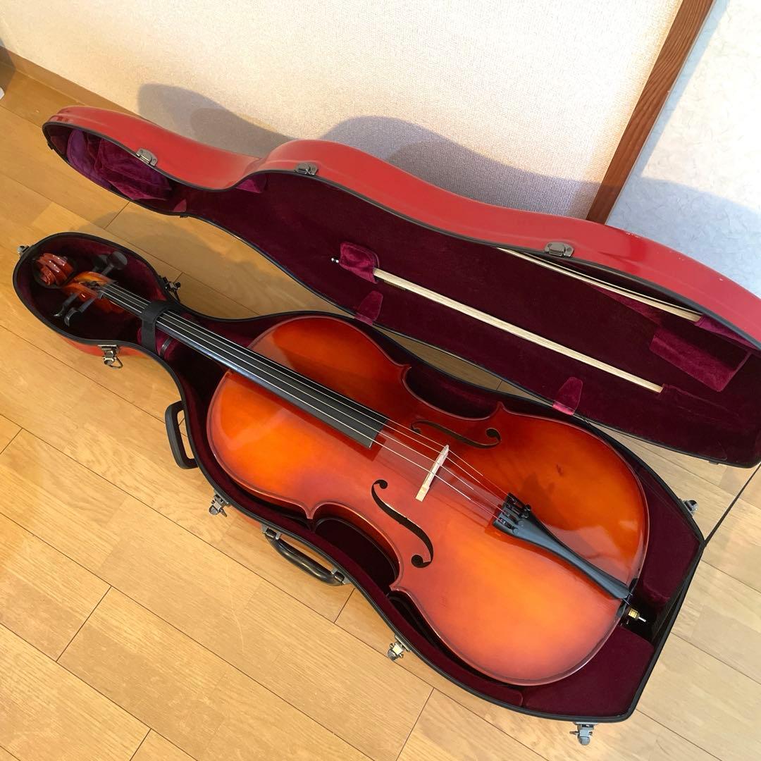 Qwerty出品 チェロ 4/4サイズ cello ハードケース付き