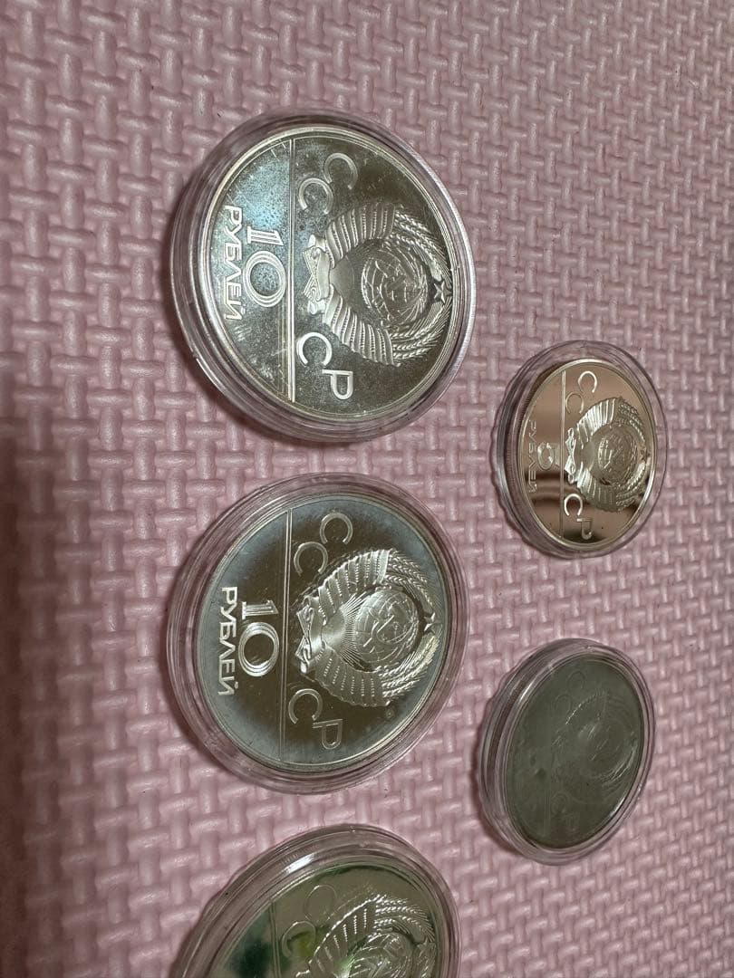 モスクワオリンピック 1980年 記念メダル5枚 ケース付