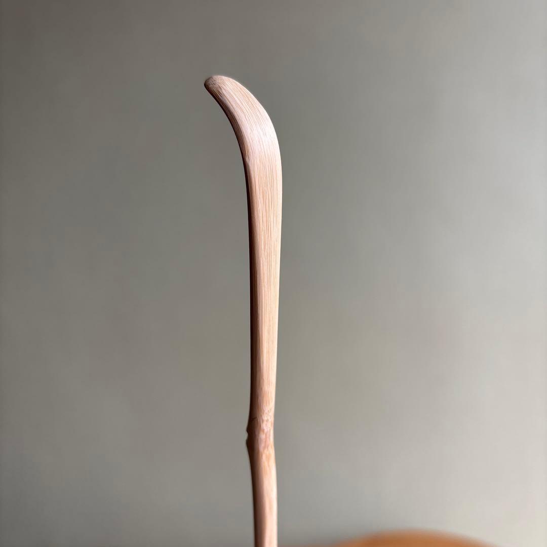 茶杓 銘「秋露」 八坂神社 祇園祭神輿洗松明の残竹 竹筒 木箱入り