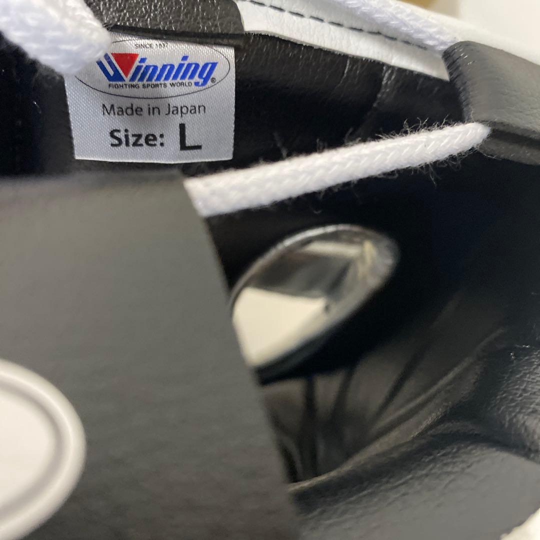 た*た様 新品未使用Winning ヘッドギア ネイビー シルバーLサイズ