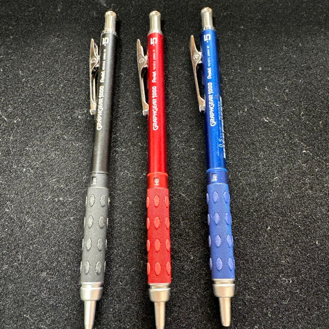 関西限定　ぺんてるグラフギア1000 3本セット