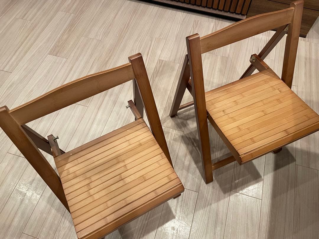 バタフライテーブル【おまけ】椅子2脚セット