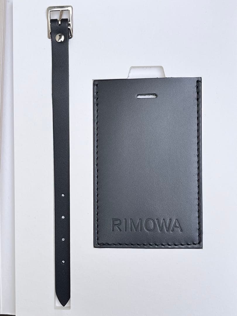 【未使用】RIMOWA リモワ レザー ラゲージタグ ネームタグ