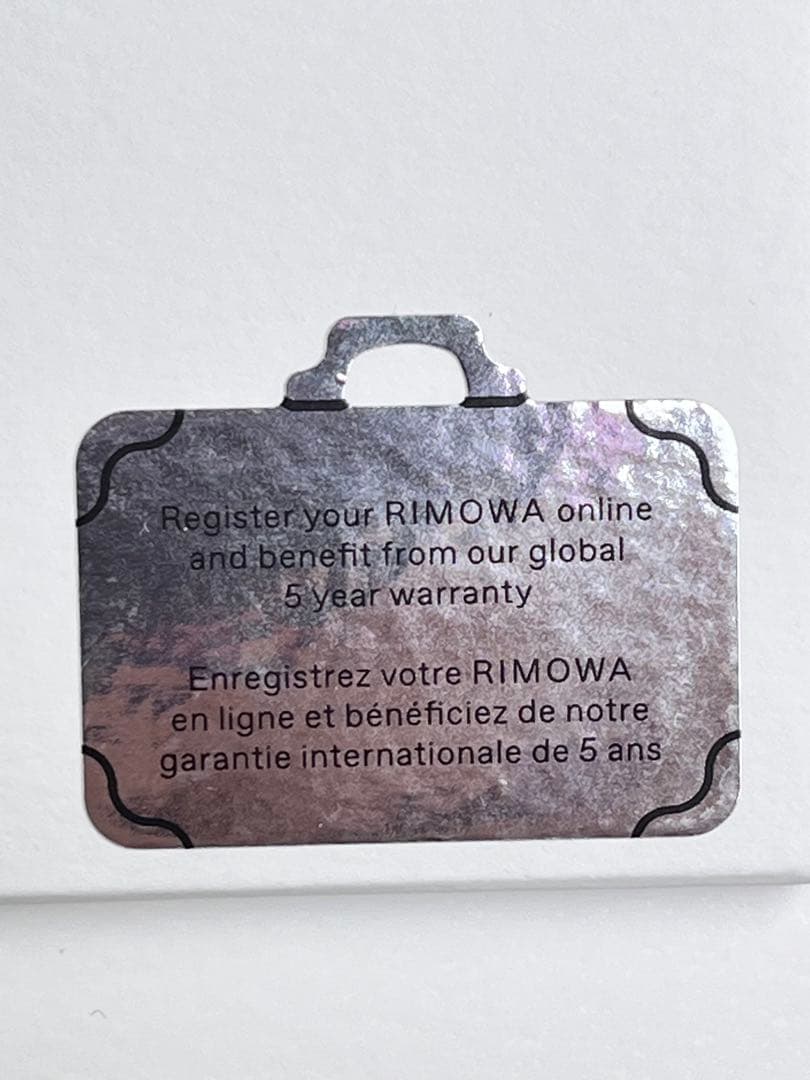 【未使用】RIMOWA リモワ レザー ラゲージタグ ネームタグ