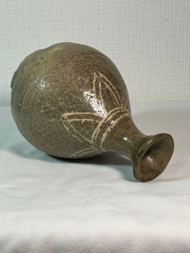 李朝　三島徳利　本時代