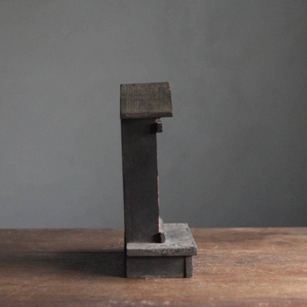 古い 木製 厨子 嵌め込み式 古美術 古道具 アンティーク オブジェ