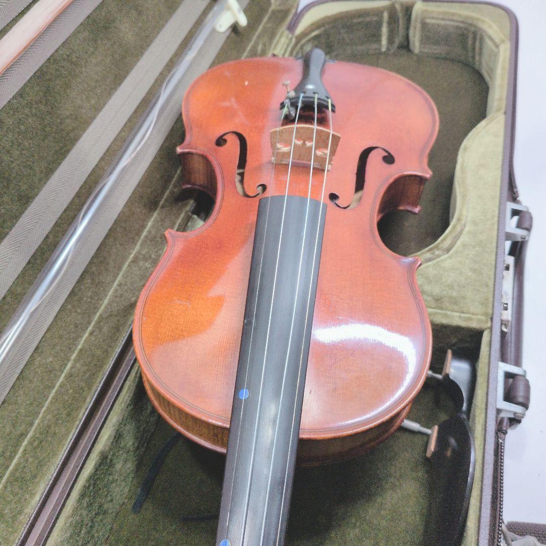 P578 Franz Sandner バイオリン 弓 肩当て ケース付 ドイツ製
