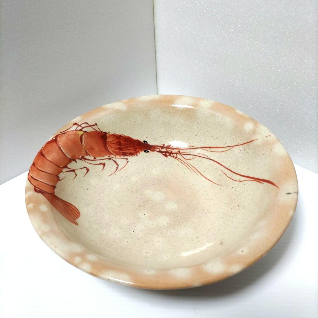 茶道具　菓子鉢　菓子器　海老図　三代 山川巌　蓮月尼手捏写　共箱　正月