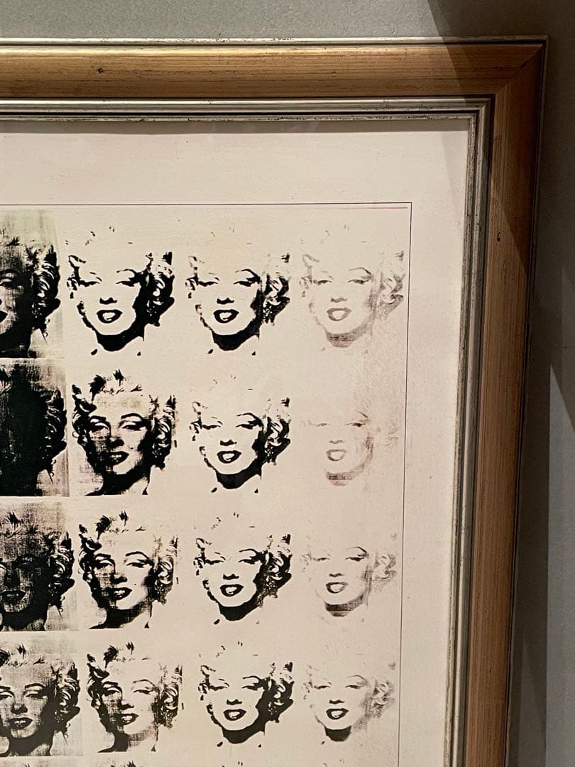 希少品　アンディーウォーホル　モンロー　ポスター　額縁付き
