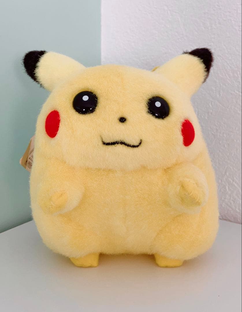 ⚡️ タグ付き/非常に顔良極美品⚡️初期 TOMY ピカチュウ ぬいぐるみ