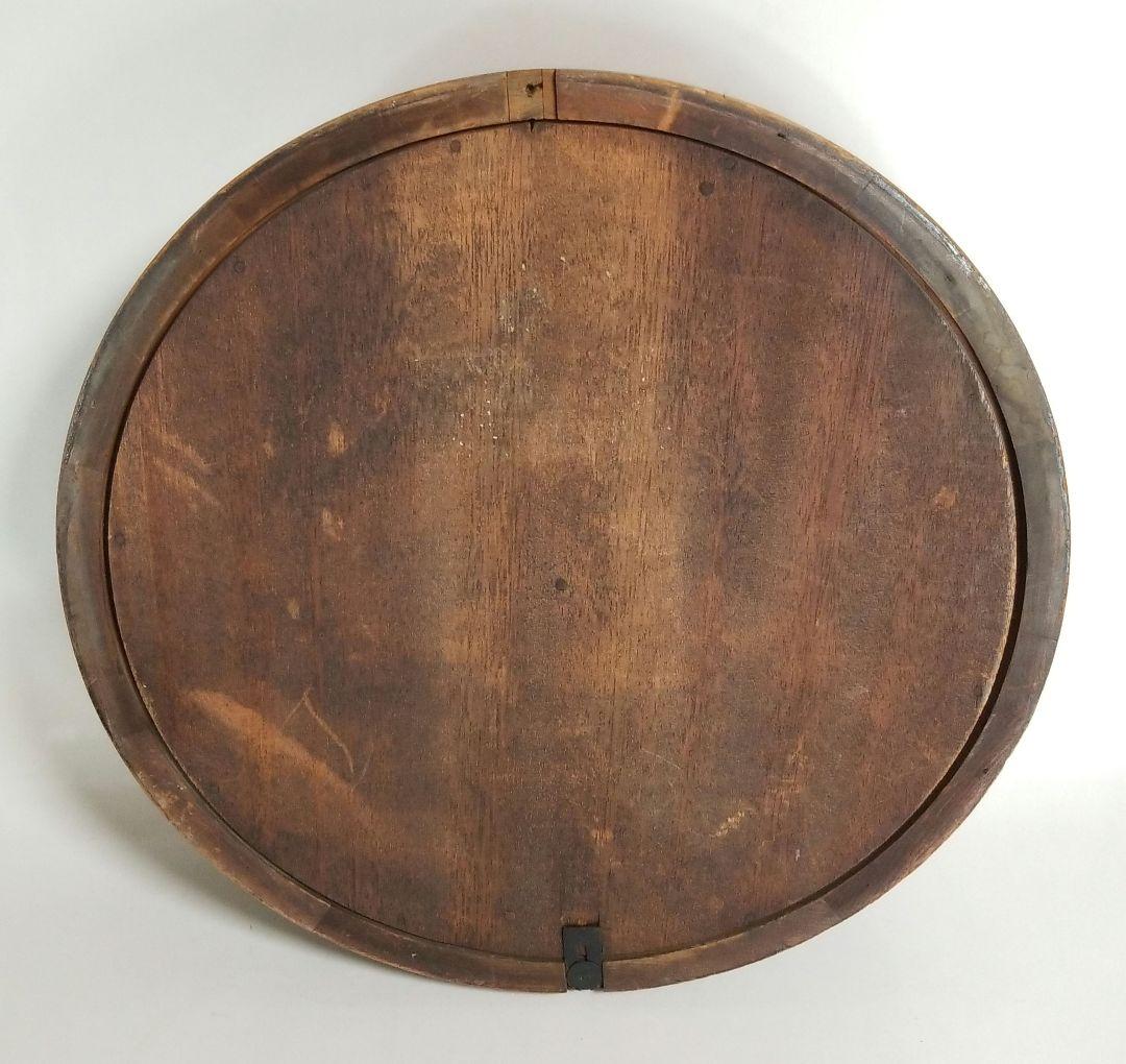 OWARITOKEI 尾張時計 昭和レトロ アンティーク 丸型 柱時計 掛時計