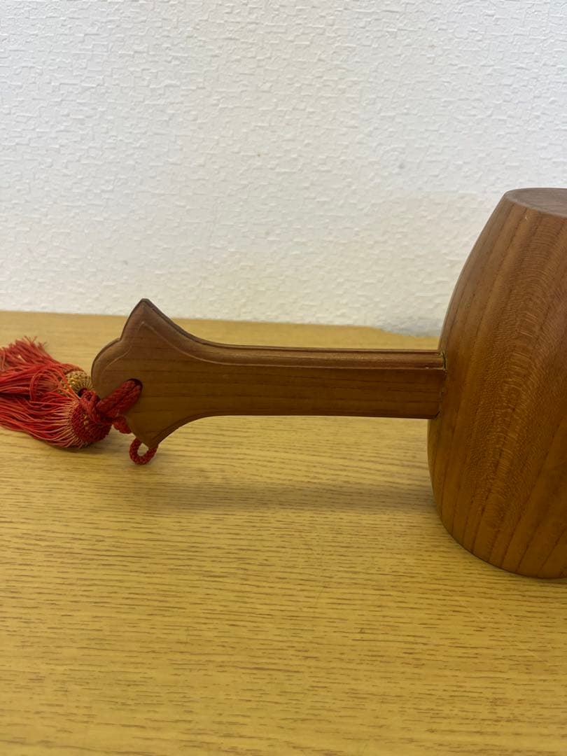 昭和レトロ　屋久杉　打出の小槌　縁起物　インテリア　置物　アンティーク