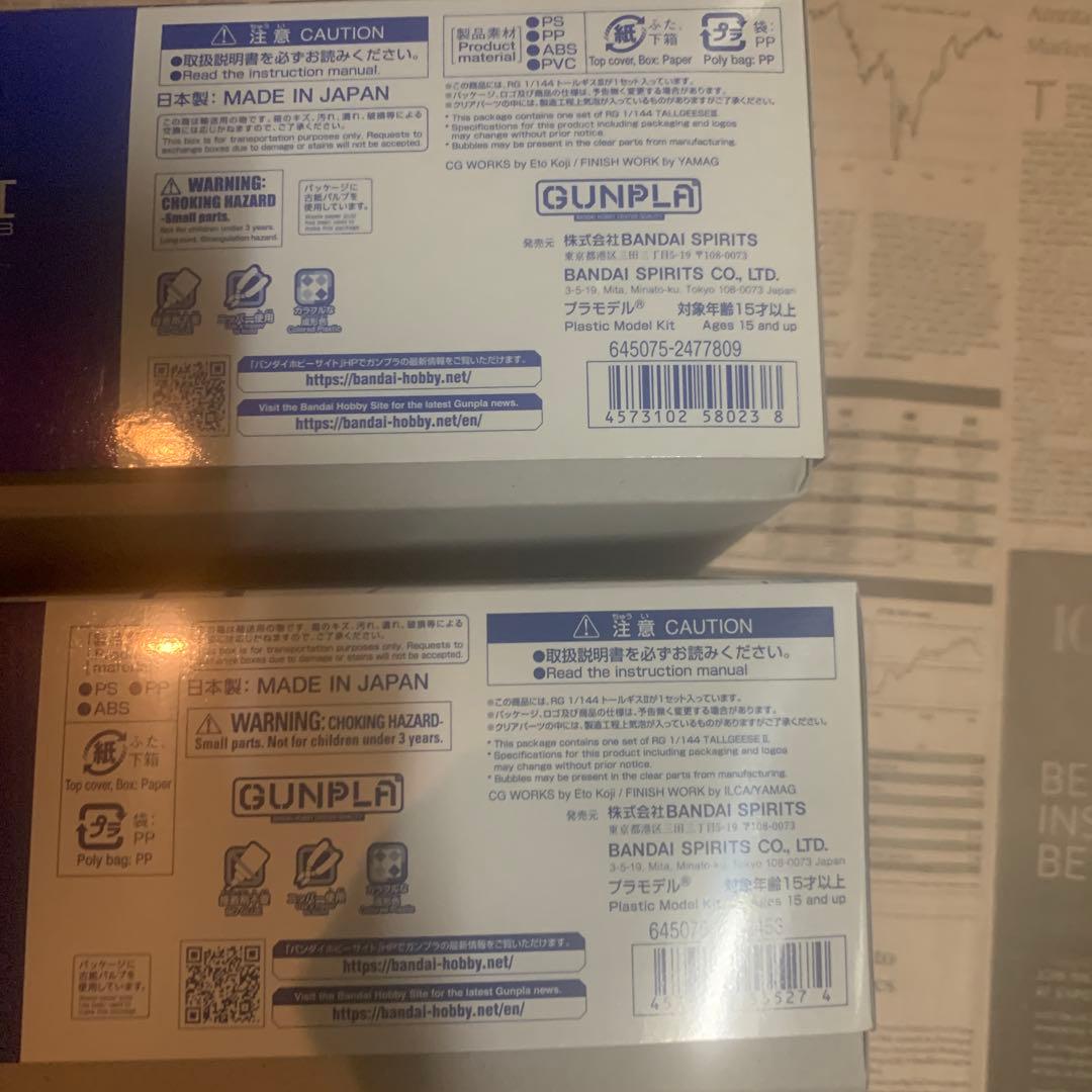 ＲＧ 1/144 トールギスII ドールギスIII