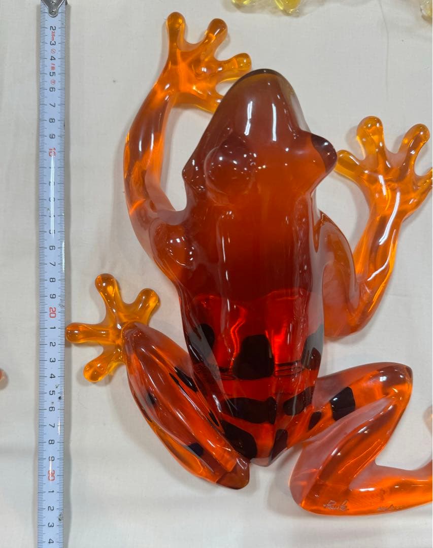 希少　限定　置物 カエル　樹脂　カエル アクリル　限定2000個