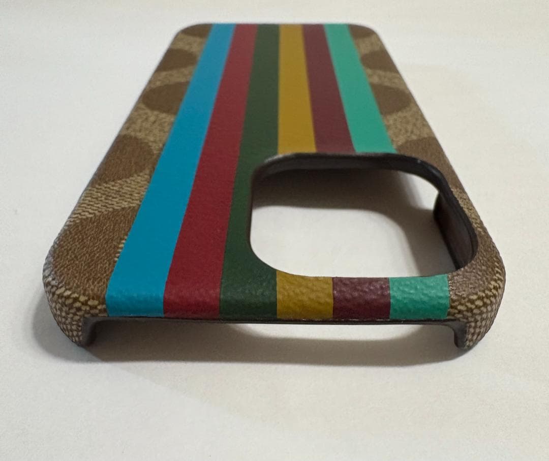 コーチ COACH iPhone13 pro 対応ケース KHAKI MULTI