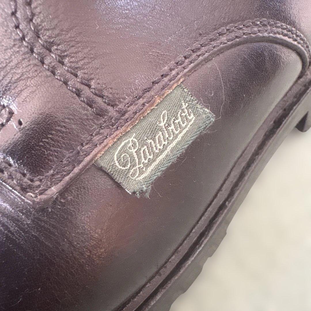 P a r a b o o t黒 ドレスシューズ レザー約25センチ