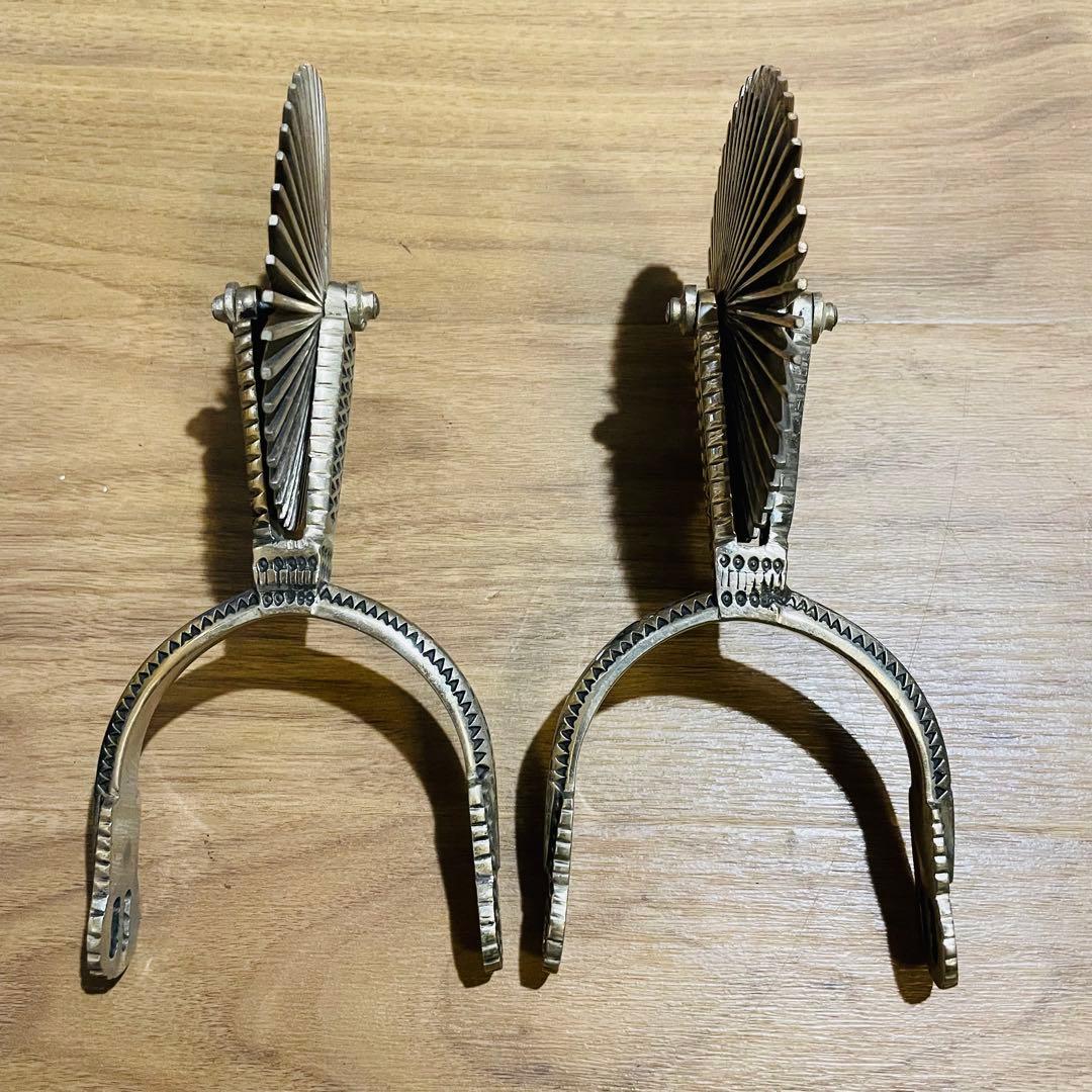 ギザ輪 拍車 ウエスタン カウボーイ ウエスタン チリ 馬具 民芸品 工芸品