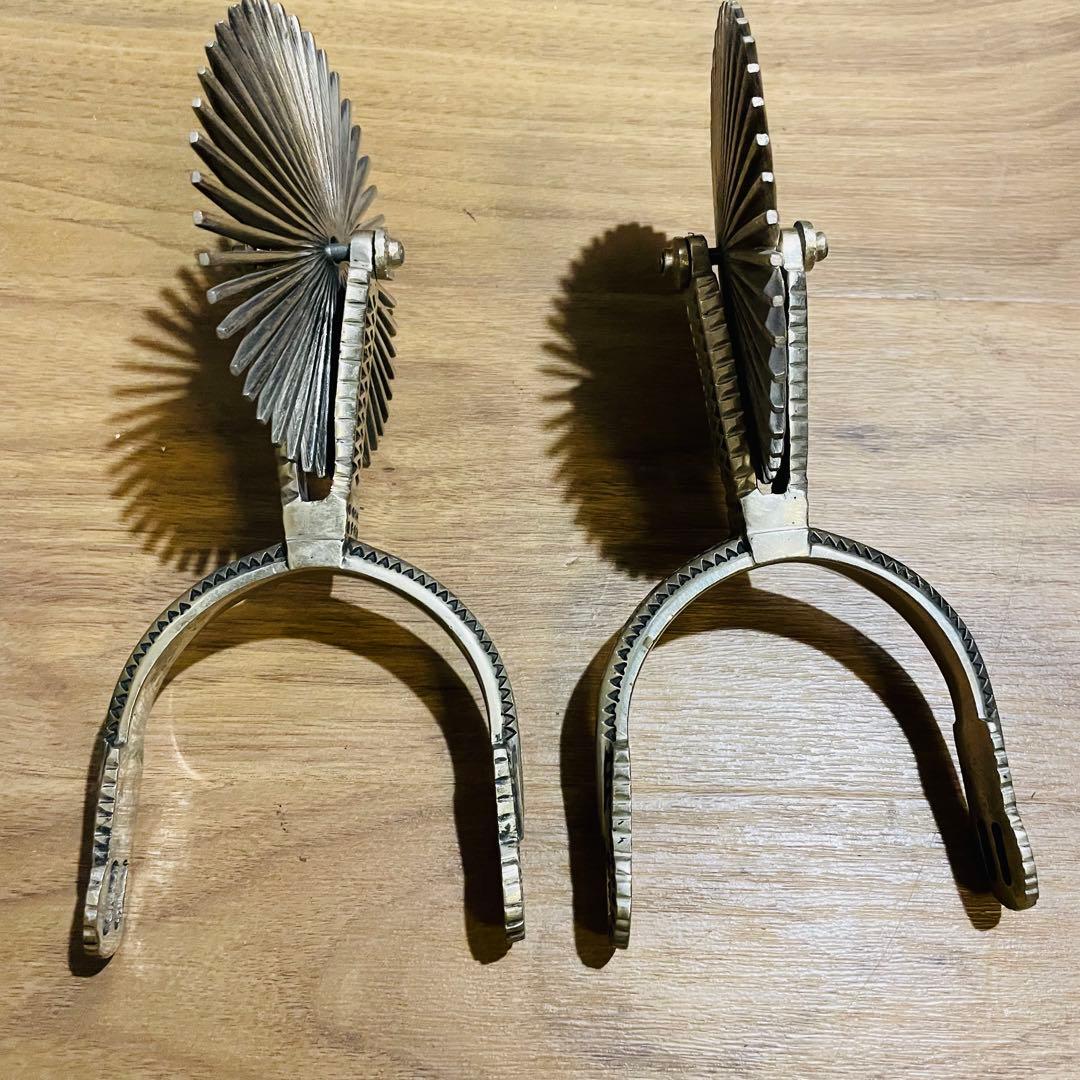 ギザ輪 拍車 ウエスタン カウボーイ ウエスタン チリ 馬具 民芸品 工芸品