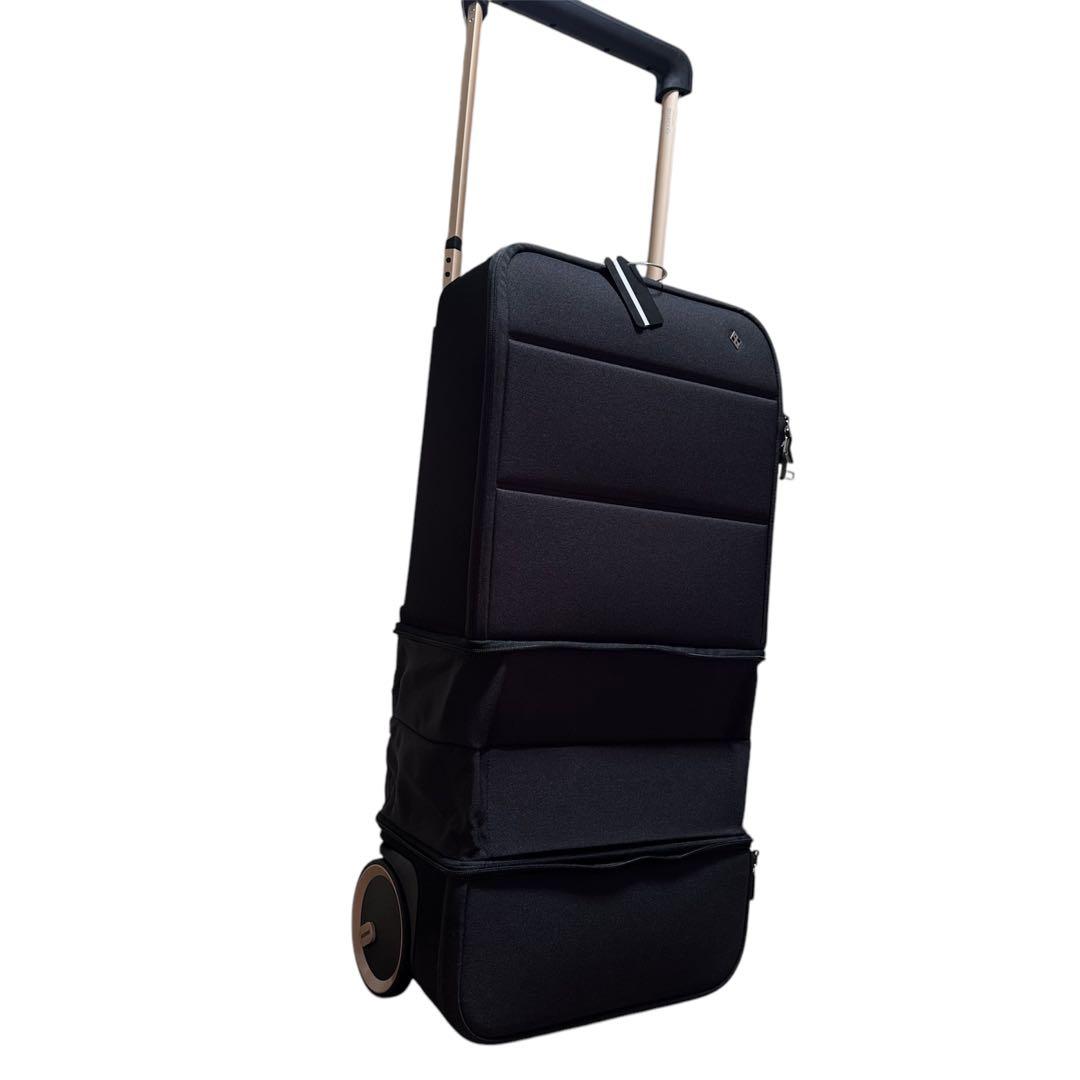 多機能スーツケースKABUTO サイズ変更可能！レインカバー付