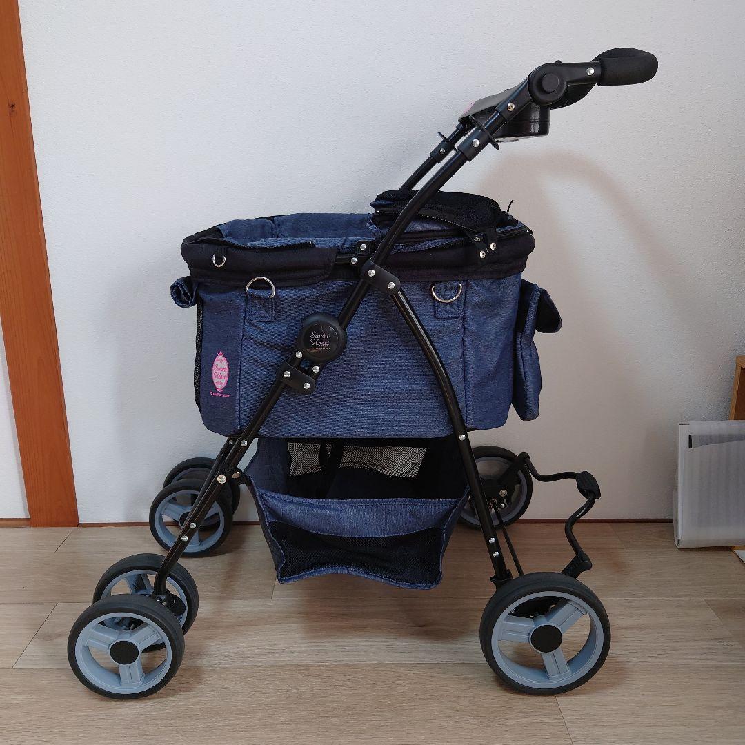 【美品】Sweet Heart スウィートハート ペットカート ☆デニム☆