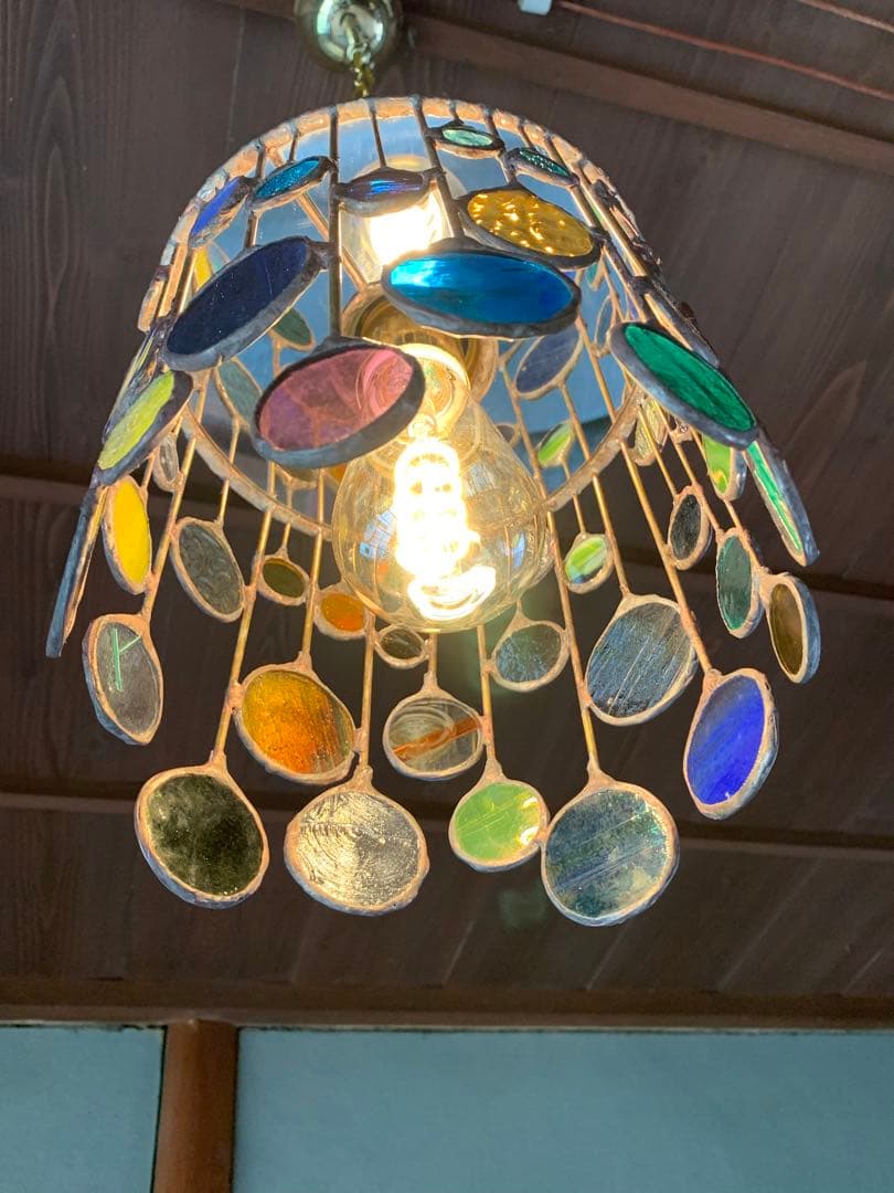 ガラスランプ　ペンダントライト　天井照明