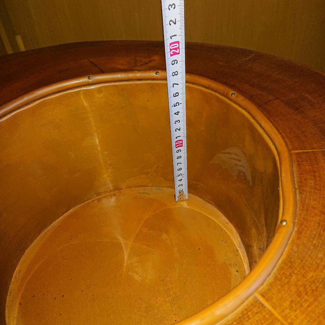 火鉢、木製くりぬき