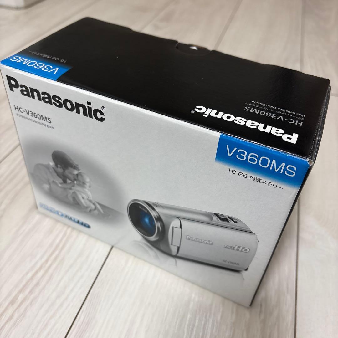 【中古】 Panasonic ビデオカメラ HC-V360MS　ブラック