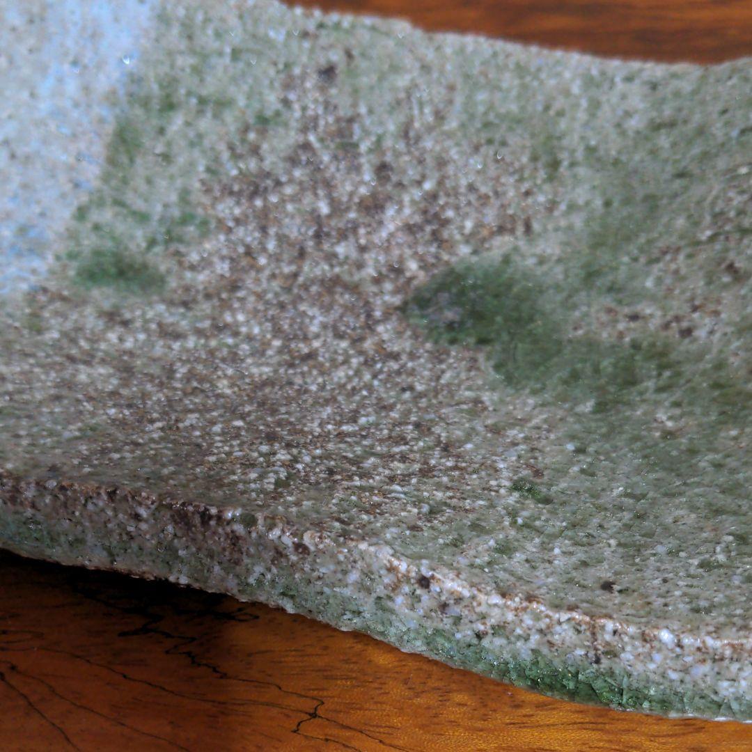 常滑焼　長角皿　大迫みきお作