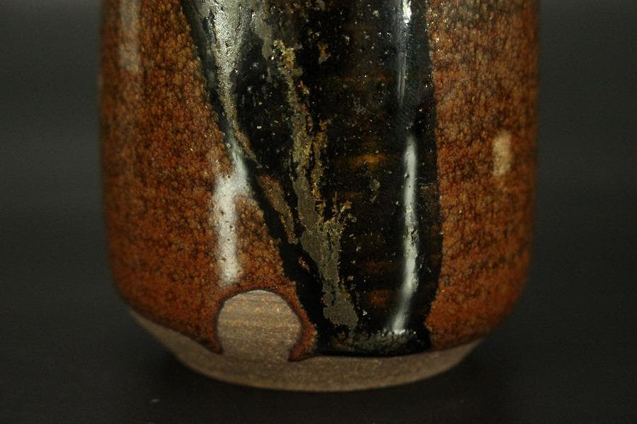 茶道具 彷古 中興名物 橋姫茶入 花兎裂 仕服 良蓋共箱小堀遠州(RC938)