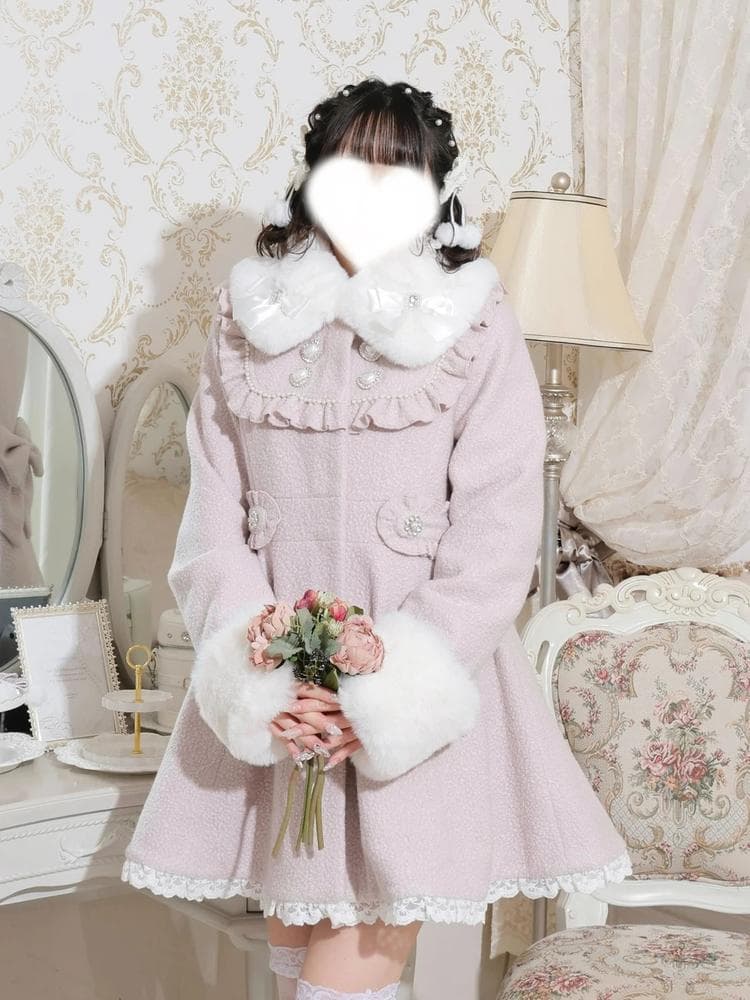 NOEMIE新品さきまるちゃんコラボ♡ヨークフレアコート