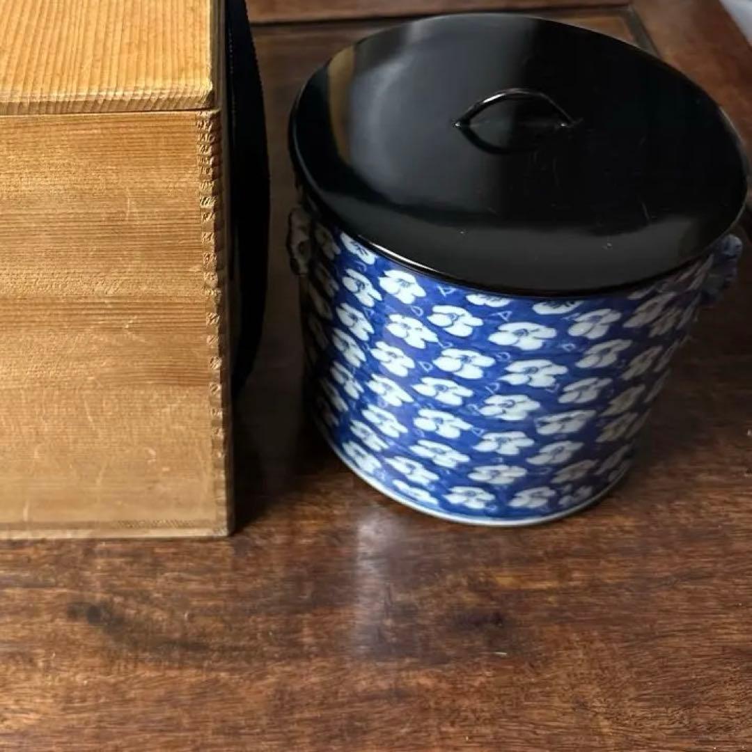 中国清時代　中国陶磁　染付　水指　骨董古美術　コレクション