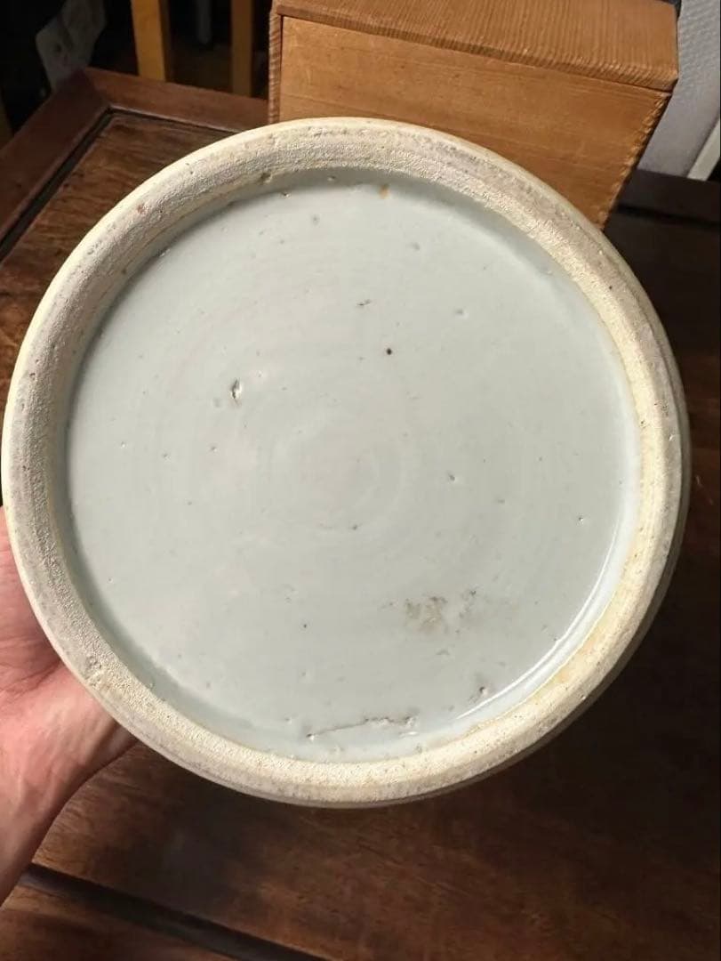 中国清時代　中国陶磁　染付　水指　骨董古美術　コレクション