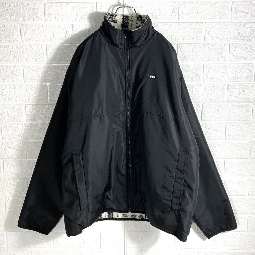 【希少XL】FTC エフティーシー ペイズリー リバーシブル ボアジャケット