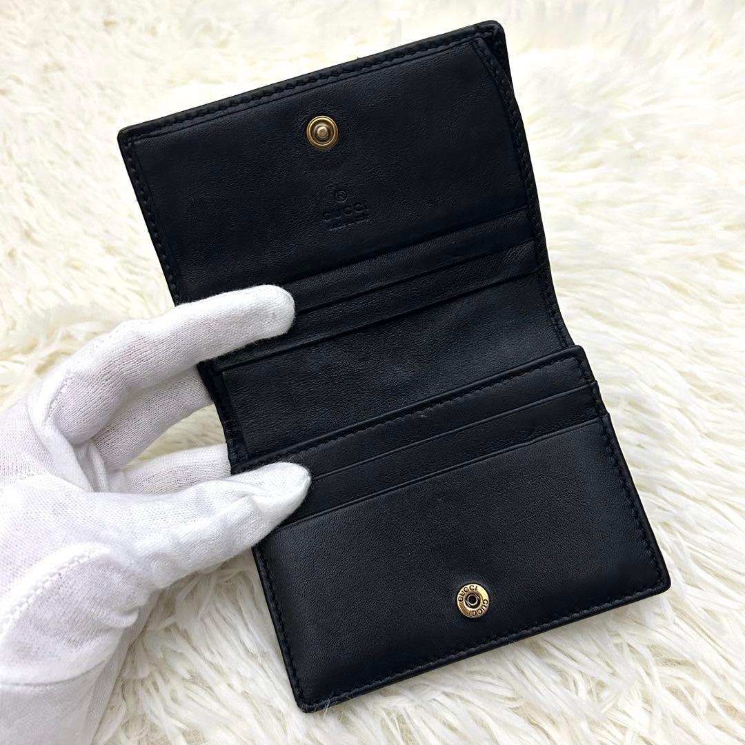 【美品】GUCCI グッチ 2つ折り財布