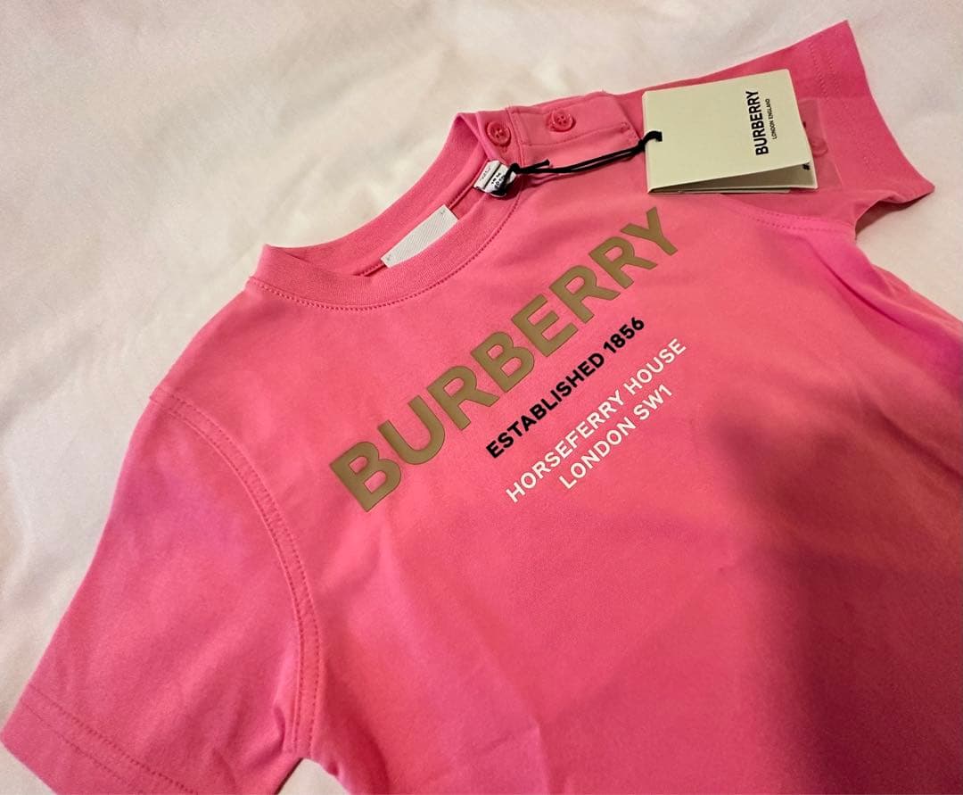 yk88Burberry バーバリーチルドレン　女の子Tシャツ　86cm