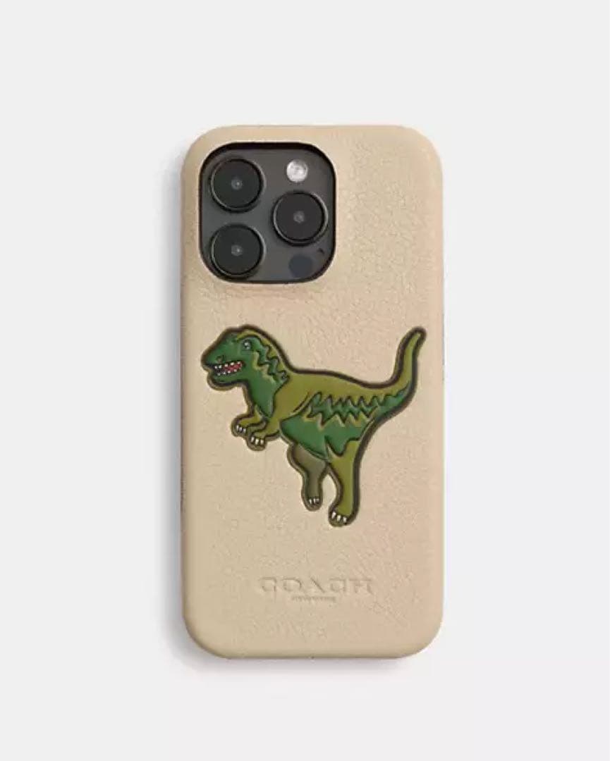 coach iPhone16pro ケース・レキシー　アイボリーレザー　コーチ