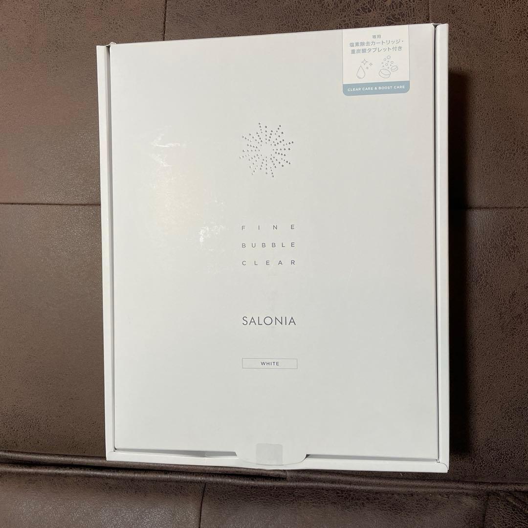 SALONIA サロニア　シャワーヘッド　ファインバブルクリア　ホワイト