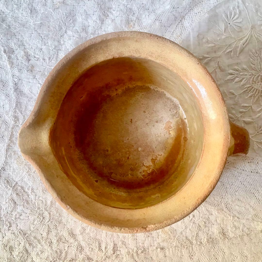 南仏陶器パテポット　コンフィ　フランスアンティーク　フラワーベース　ピシェジャグ