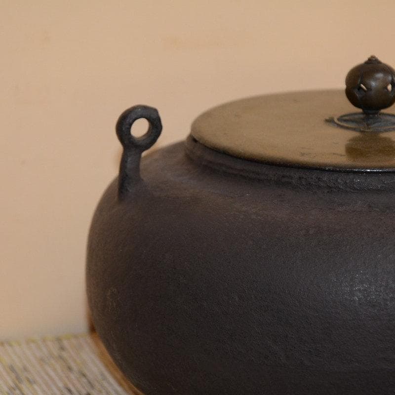 田口釜　慶長時代　名越家昌造　十代堀政五郎極　古物　送料込み