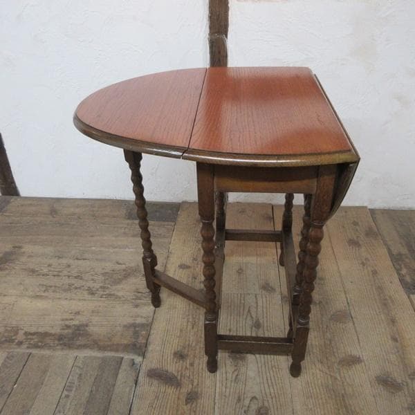 英国 アンティーク 家具 スモールゲートレッグテーブル バタフライ 6139e