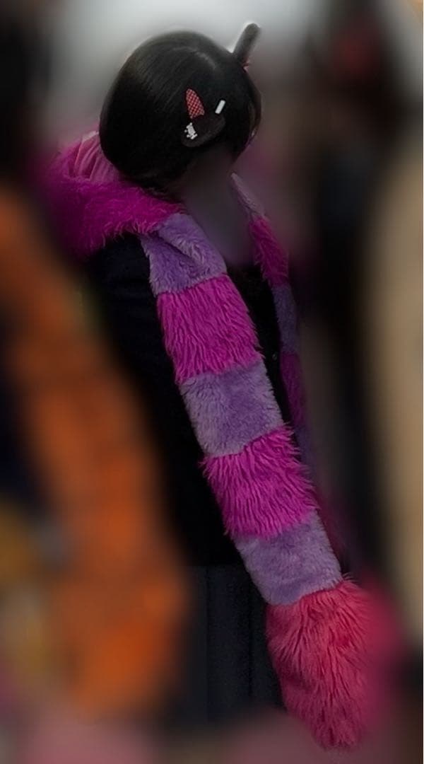 チェシャ猫 マフラーキャップ ミニー つけ耳 パッチン JK ディズニー