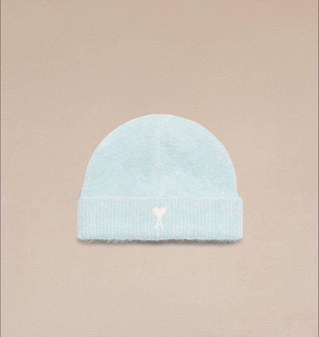 アミパリス amiparis ニット帽 ブルー