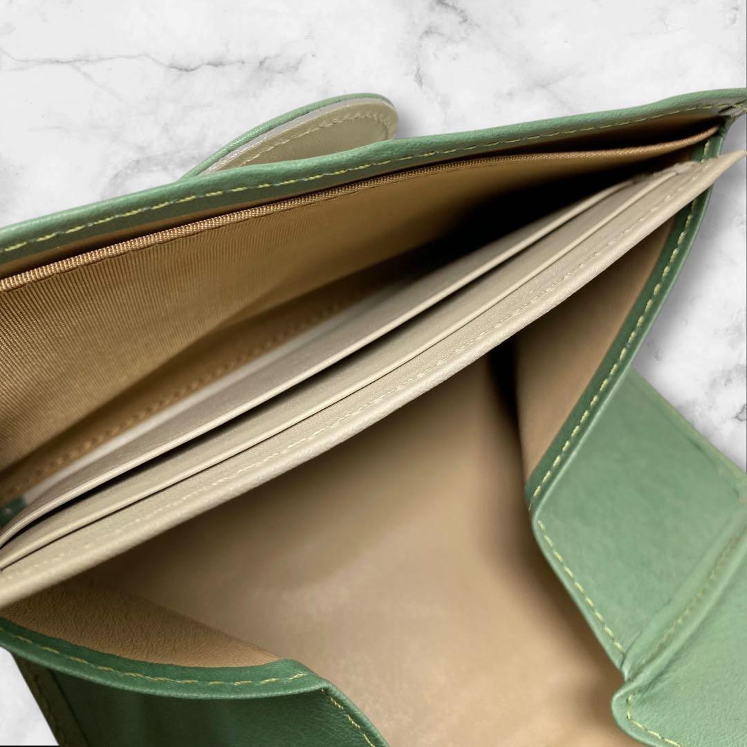 ヒロコハヤシ CAFE PORTA カフェポルタ マルチ財布 財布 グリーン 緑