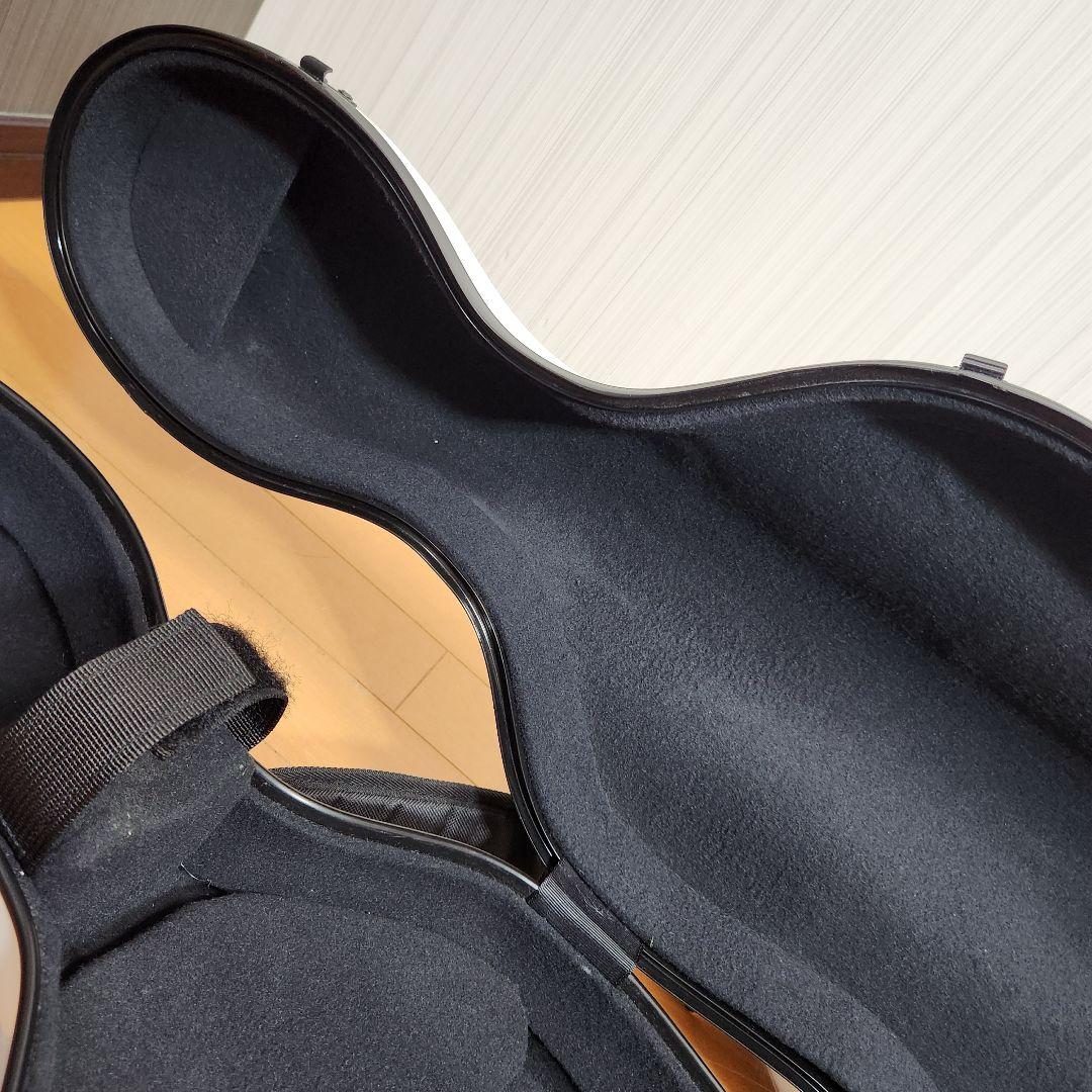 【新品ストラップ、ハンドルカバー付き】チェロ ハードケース 1/10サイズ 白